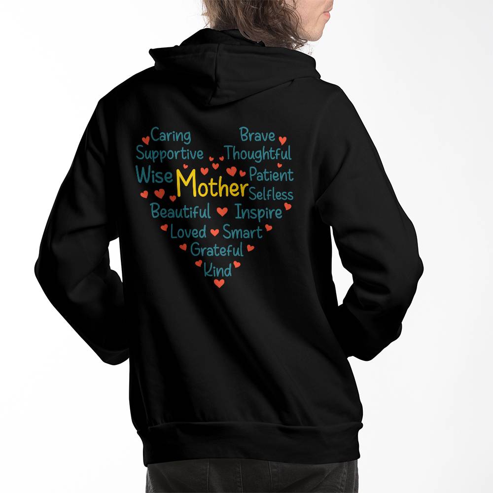 Bella + Canvas 3719 Unisex Pullover Women's Hoodie - caring Mother