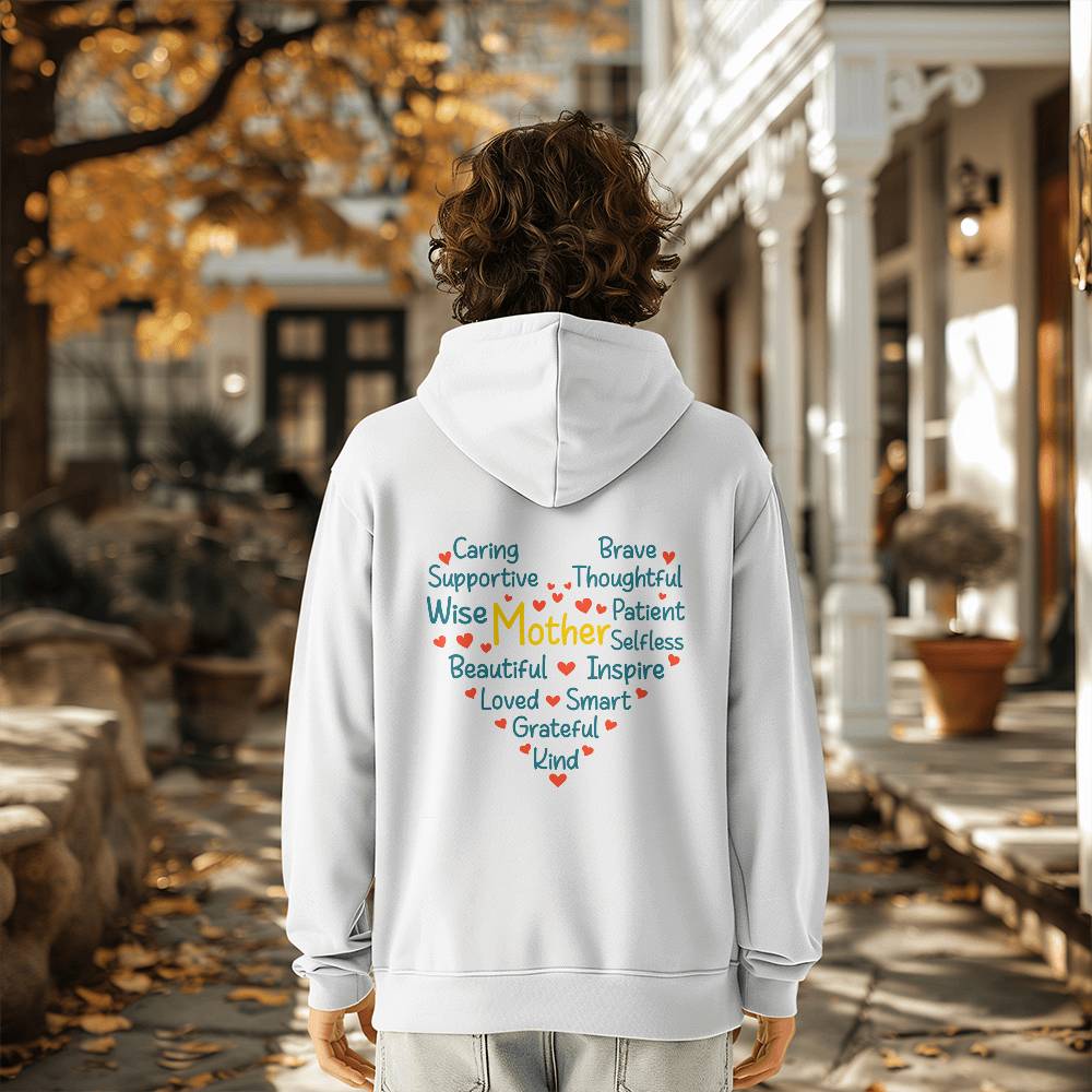 Bella + Canvas 3719 Unisex Pullover Women's Hoodie - caring Mother