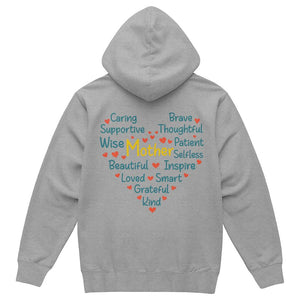 Bella + Canvas 3719 Unisex Pullover Women's Hoodie - caring Mother