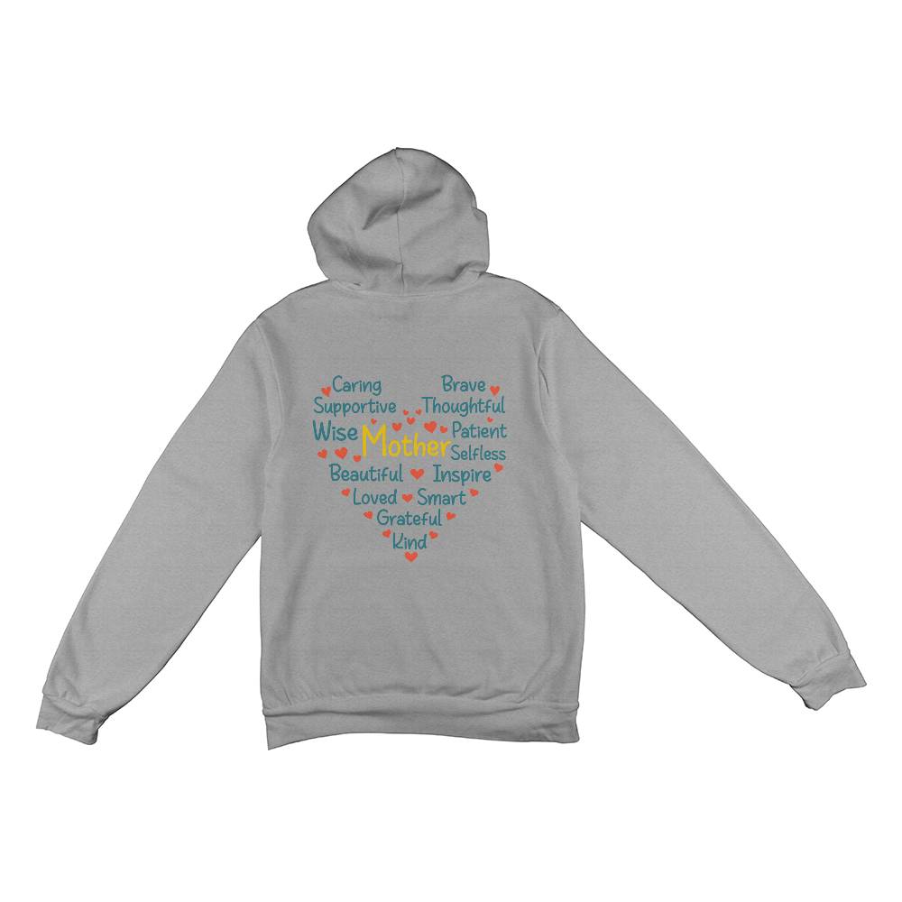 Bella + Canvas 3719 Unisex Pullover Women's Hoodie - caring Mother