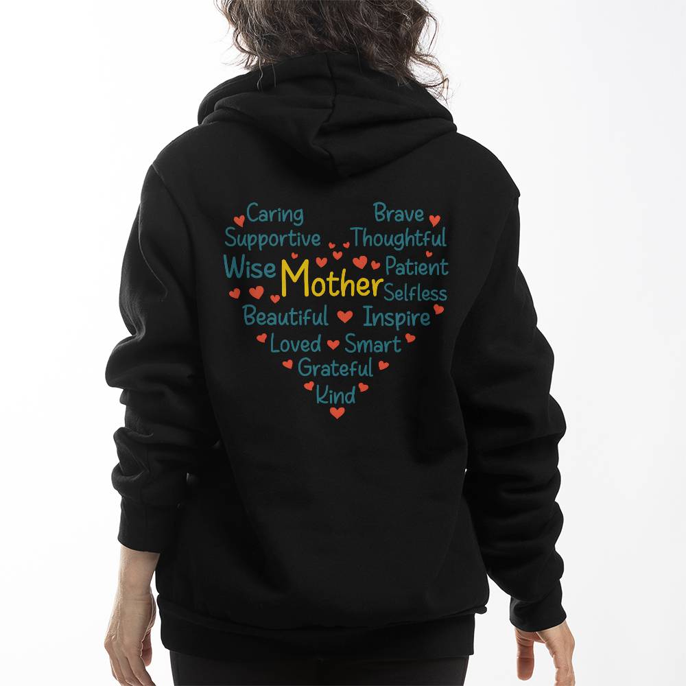 Bella + Canvas 3719 Unisex Pullover Women's Hoodie - caring Mother