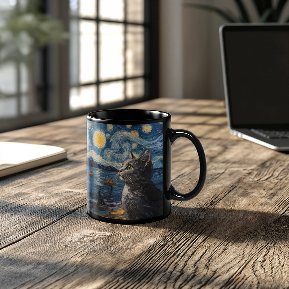 Black Ceramic Mug