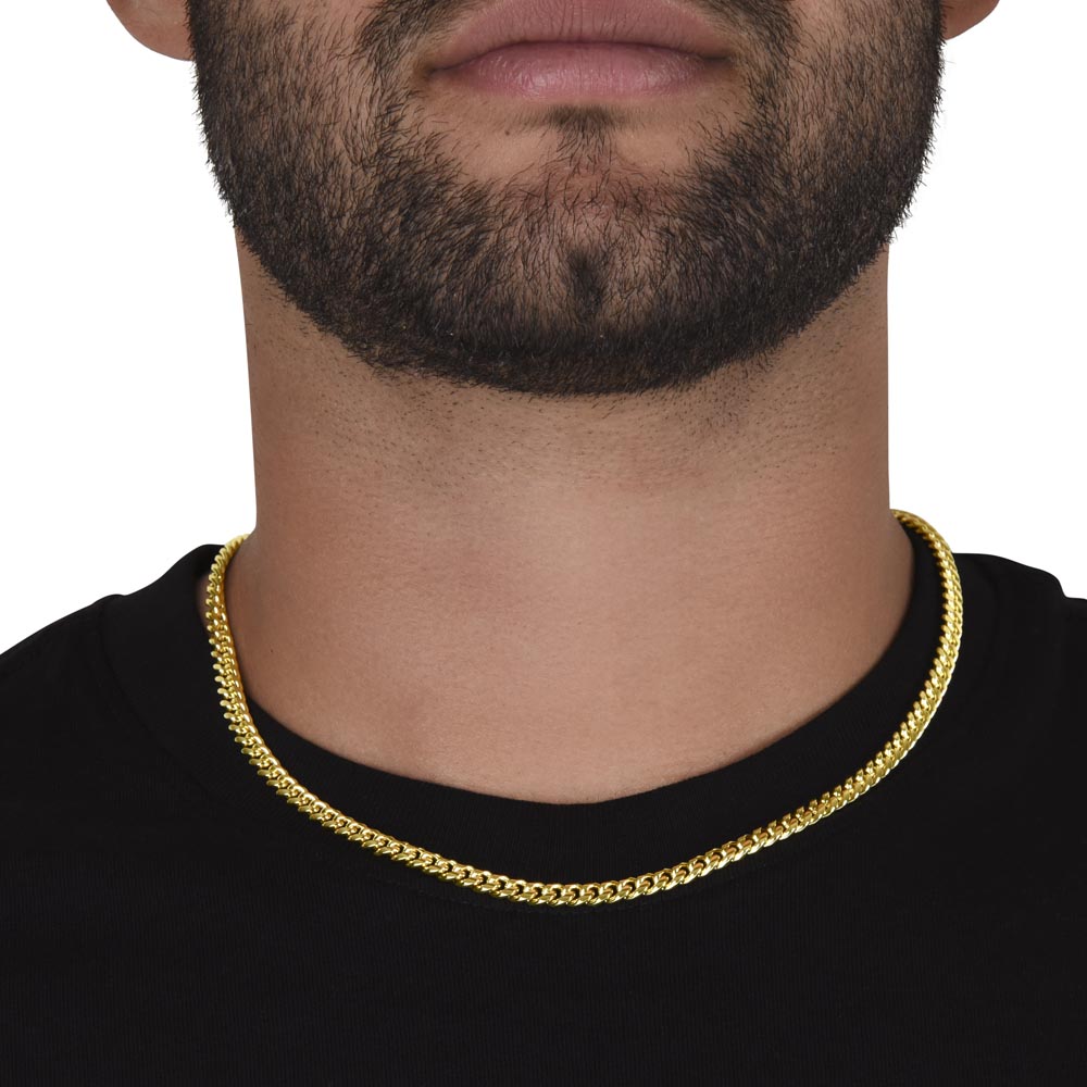 Card Cuban Link Chain For Men