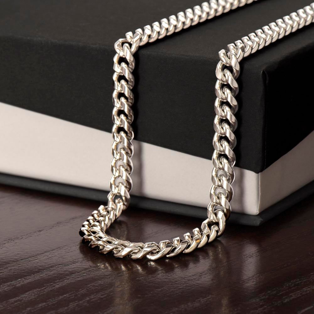 Card Cuban Link Chain For Men