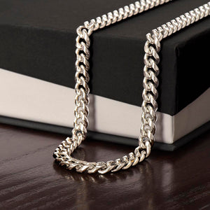 Card Cuban Link Chain For Men