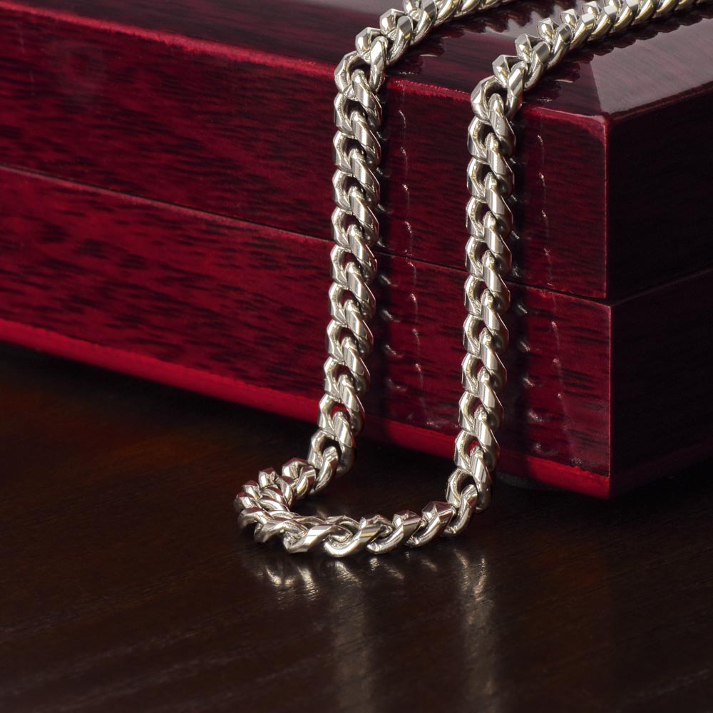 Card Cuban Link Chain For Men