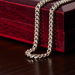 Card Cuban Link Chain For Men