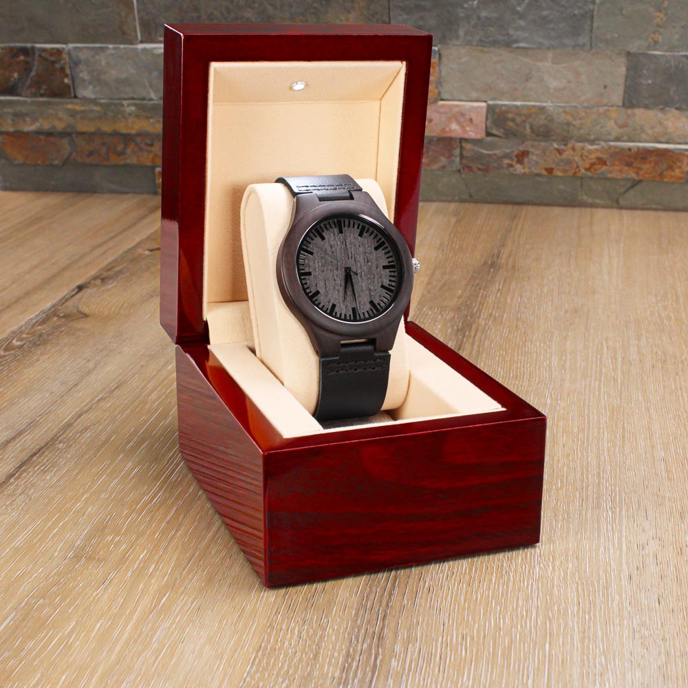 Card Wood Watch with Engraving - Adventures Together