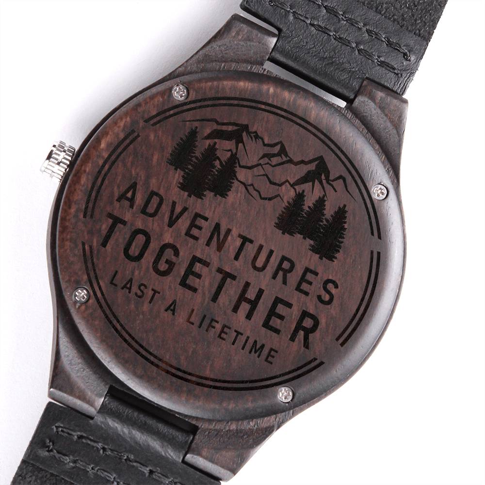 Card Wood Watch with Engraving - Adventures Together