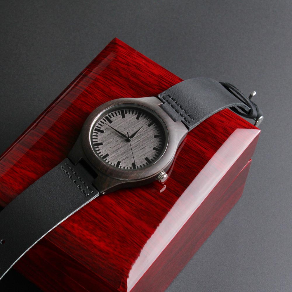 Card Wood Watch with Engraving - Adventures Together