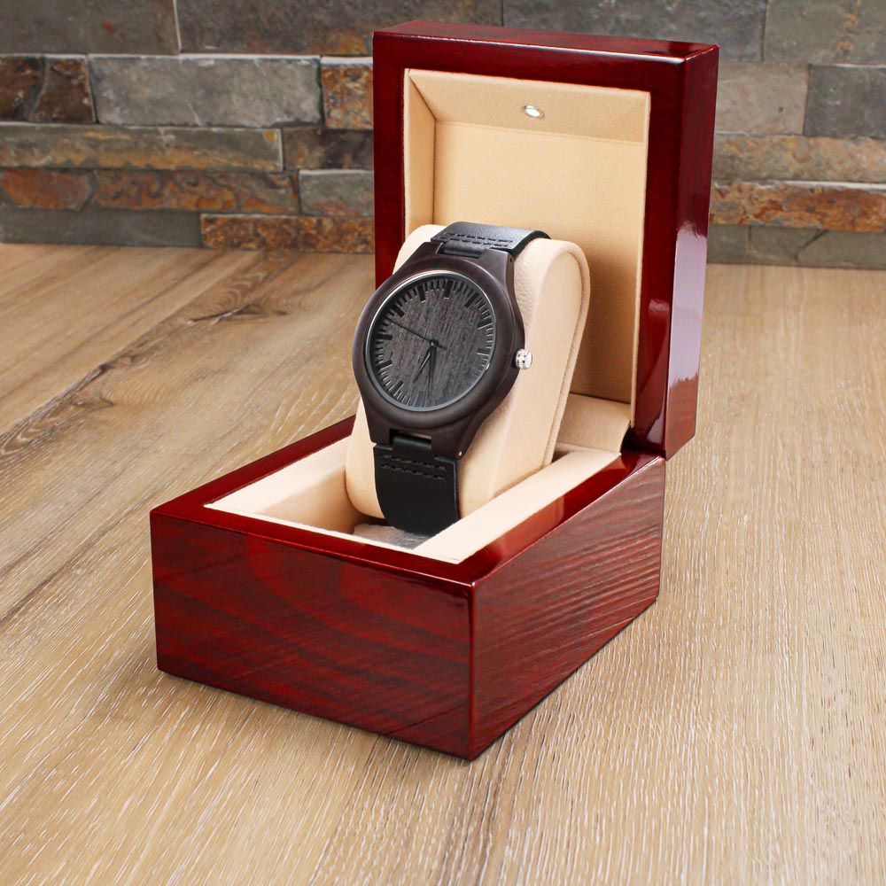 Card Wood Watch with Engraving - Adventures Together