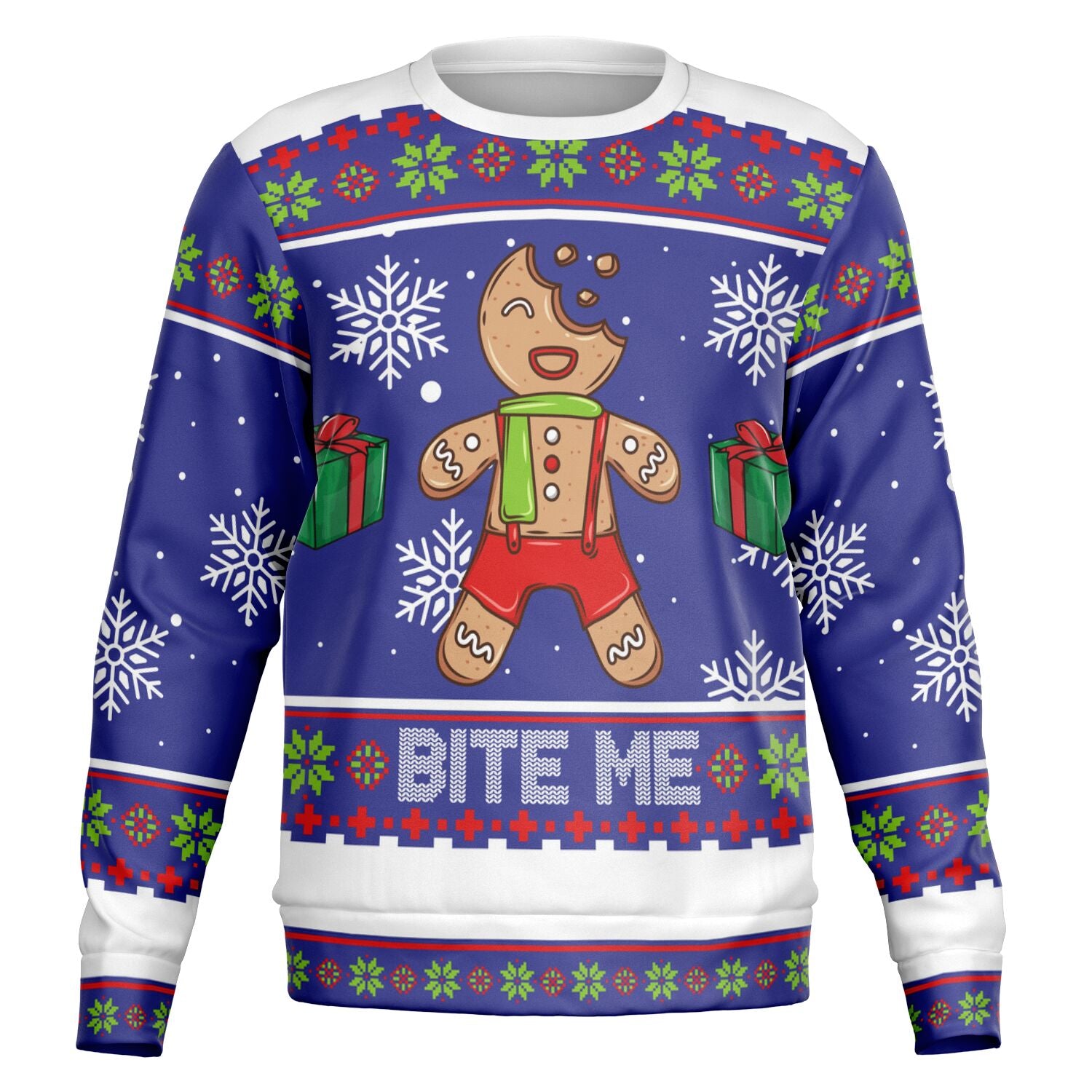 Christmas Sweatshirt - Bite me