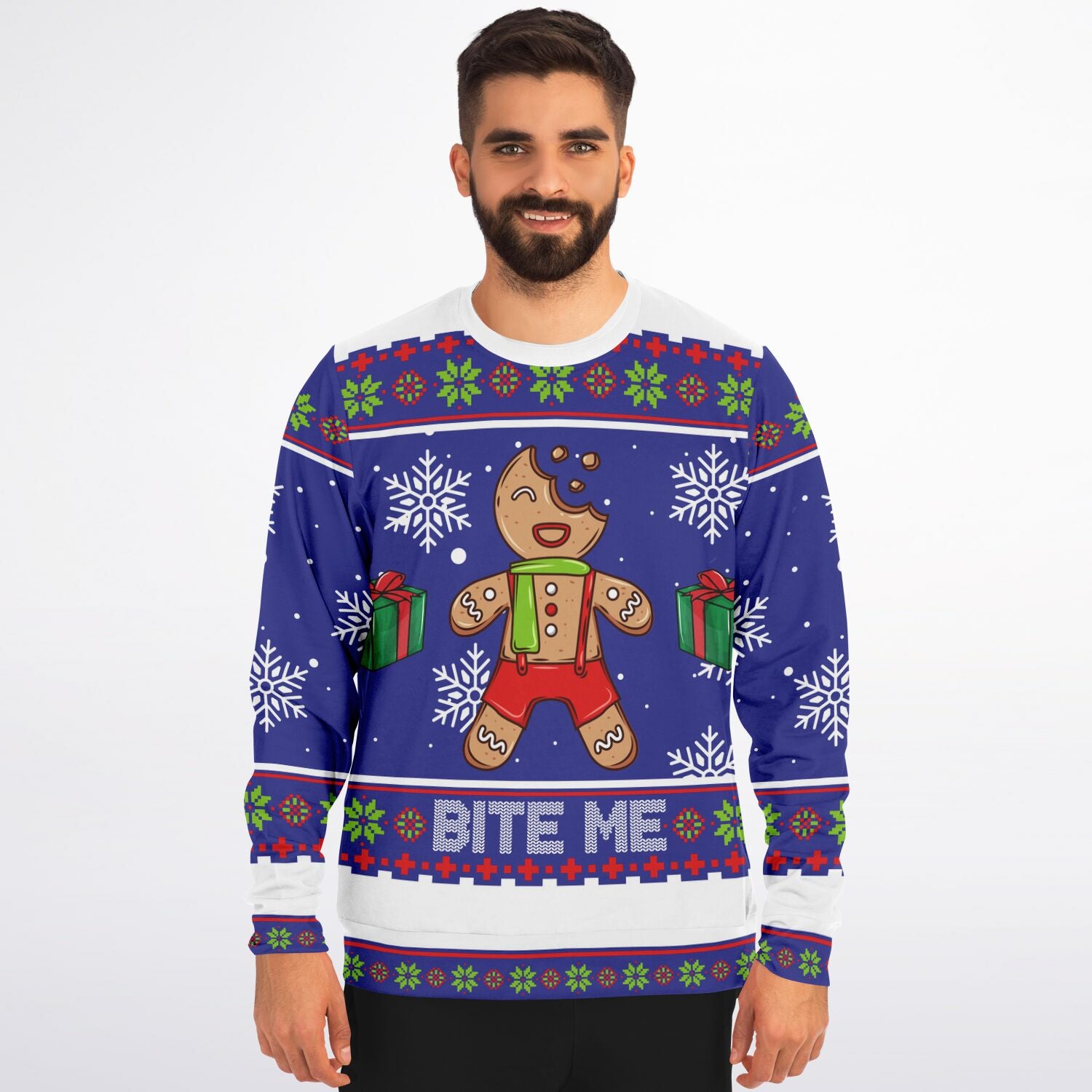 Christmas Sweatshirt - Bite me