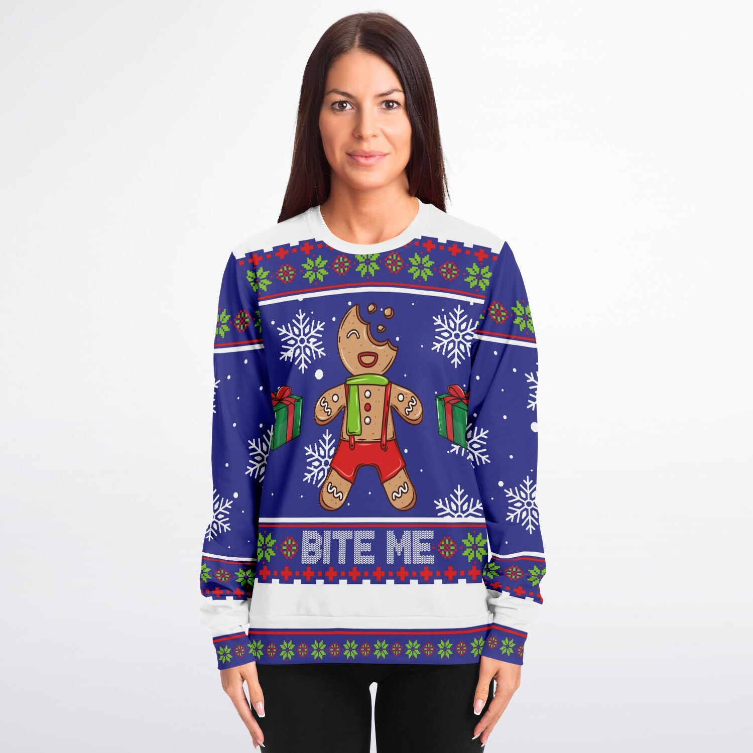 Christmas Sweatshirt - Bite me