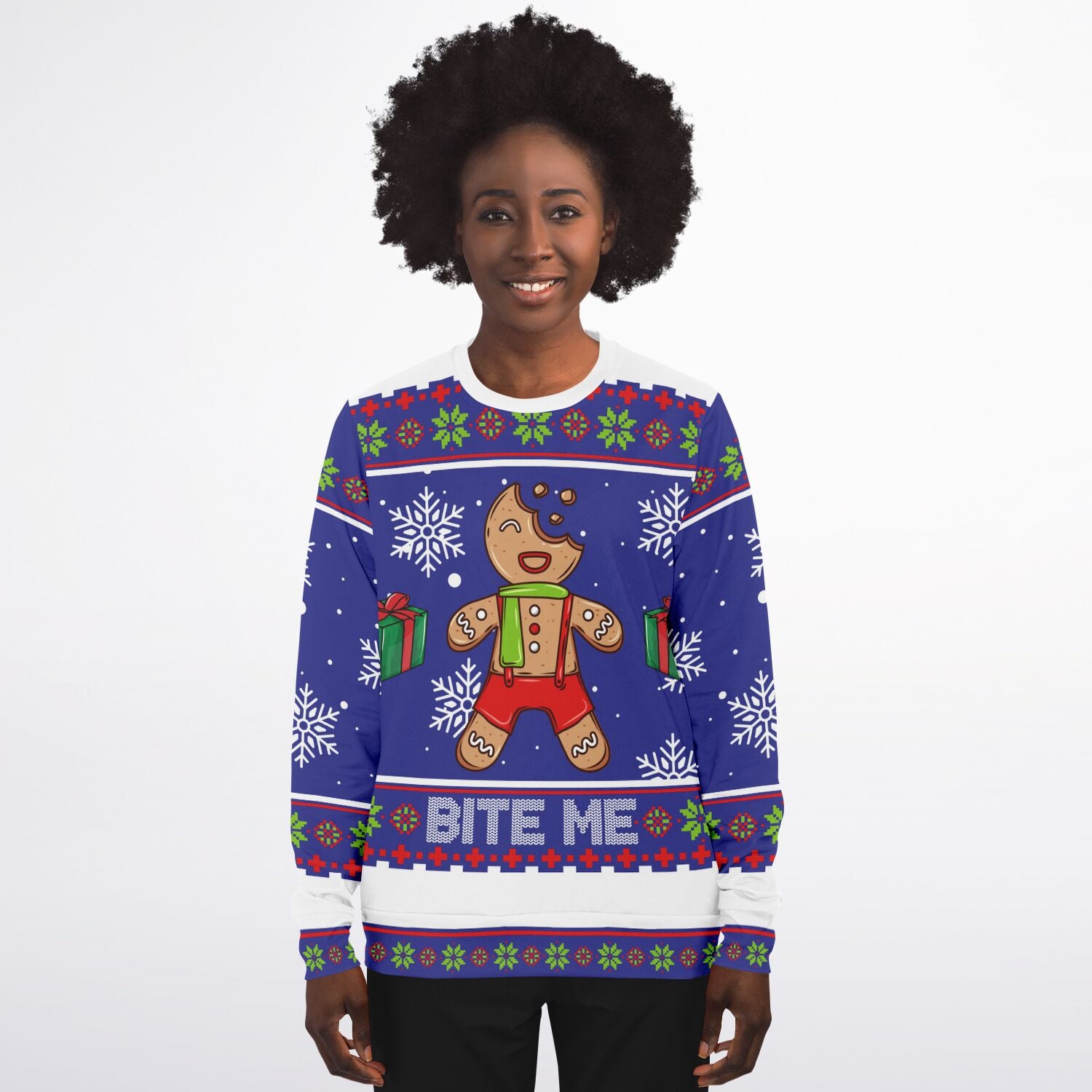 Christmas Sweatshirt - Bite me