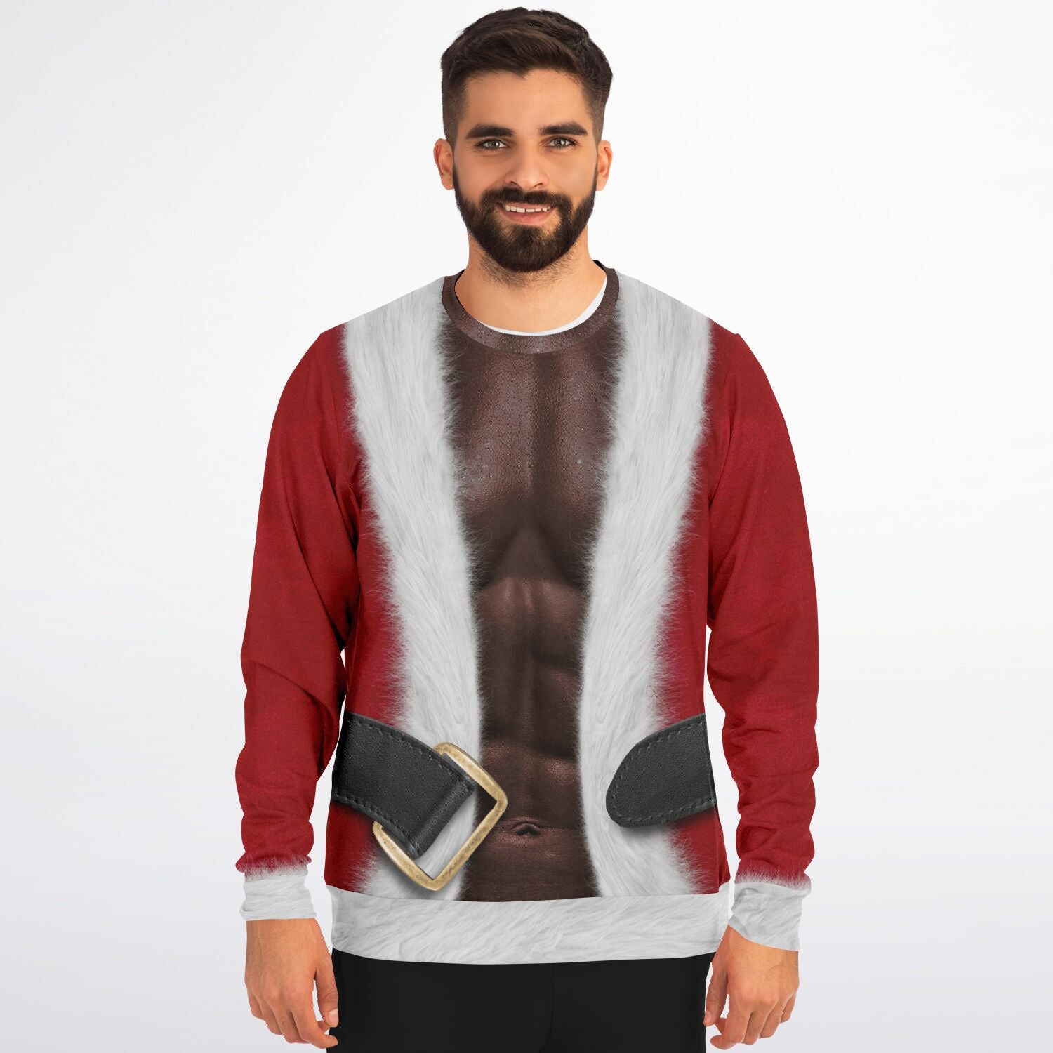 Christmas Sweatshirt - Fit Santa - African American