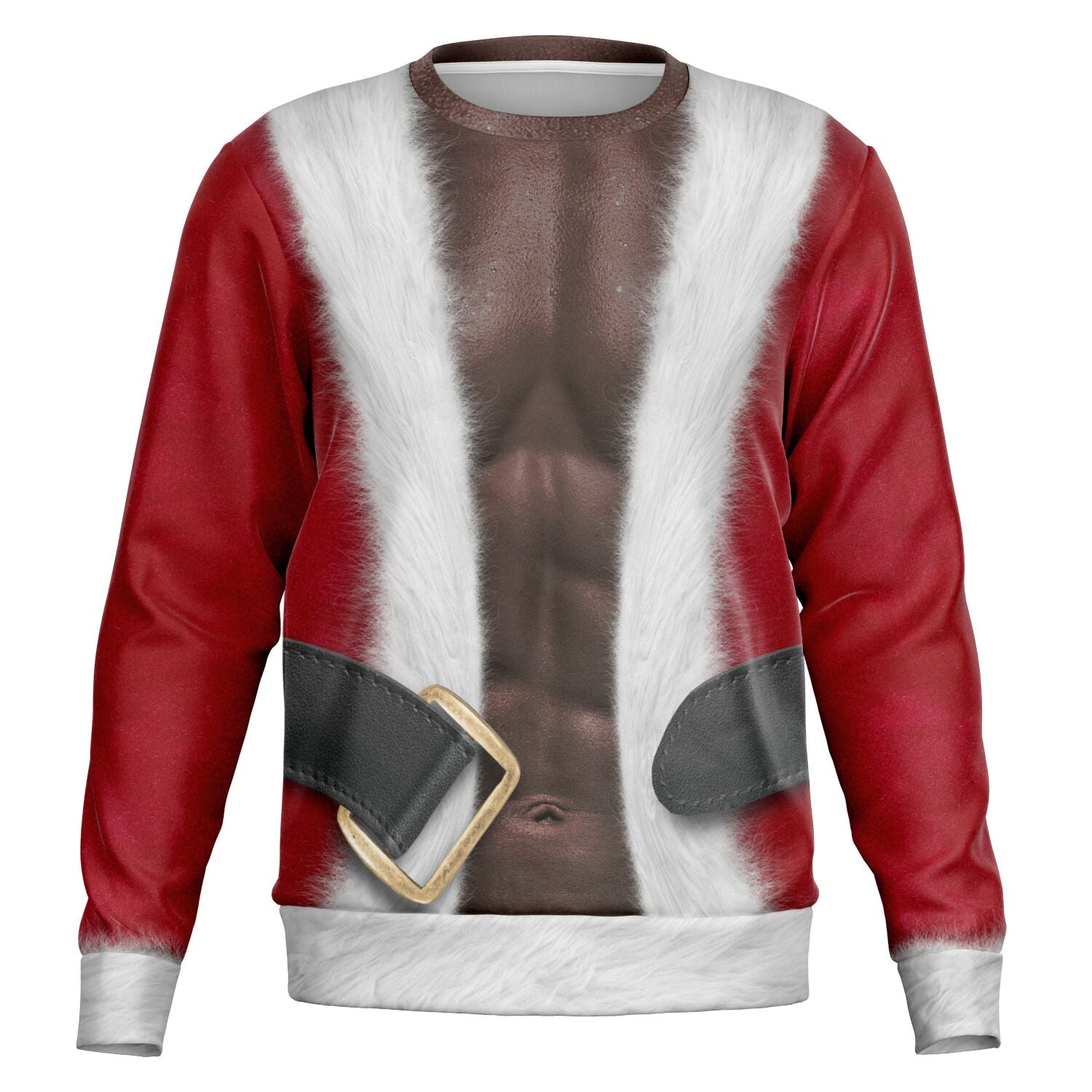 Christmas Sweatshirt - Fit Santa - African American