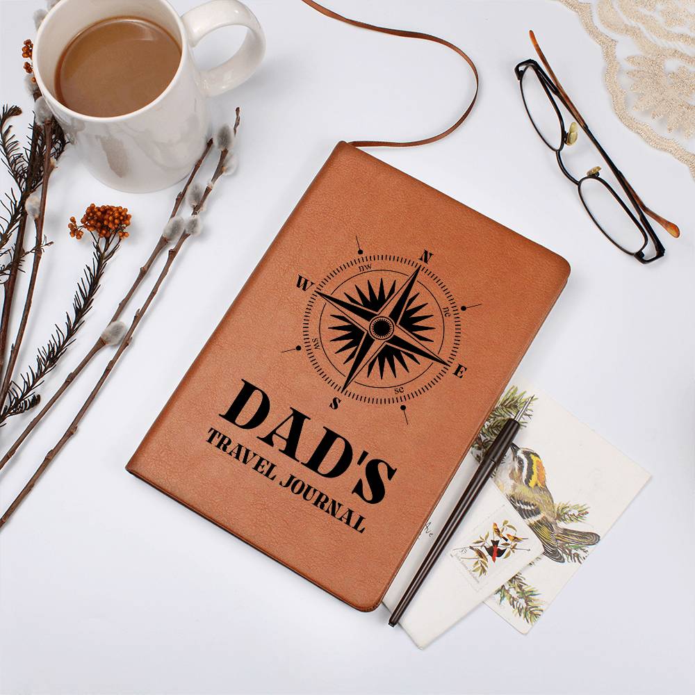 DAD Travel Graphic Leather Journal