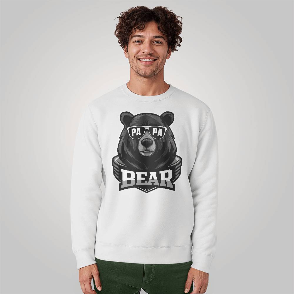 Dad Papa Bear premium Bella + Canvas 3945 Crewneck