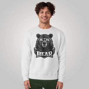 Dad Papa Bear premium Bella + Canvas 3945 Crewneck