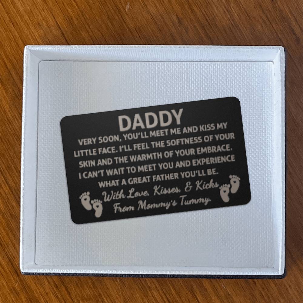 Daddy Engraved Wallet Card