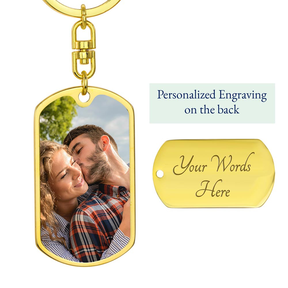 Dog Tag Keychain - You are my son-Always remember