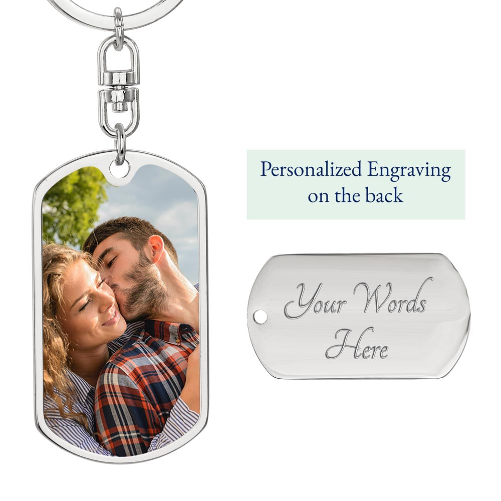 Dog Tag Keychain - You are my son-Always remember