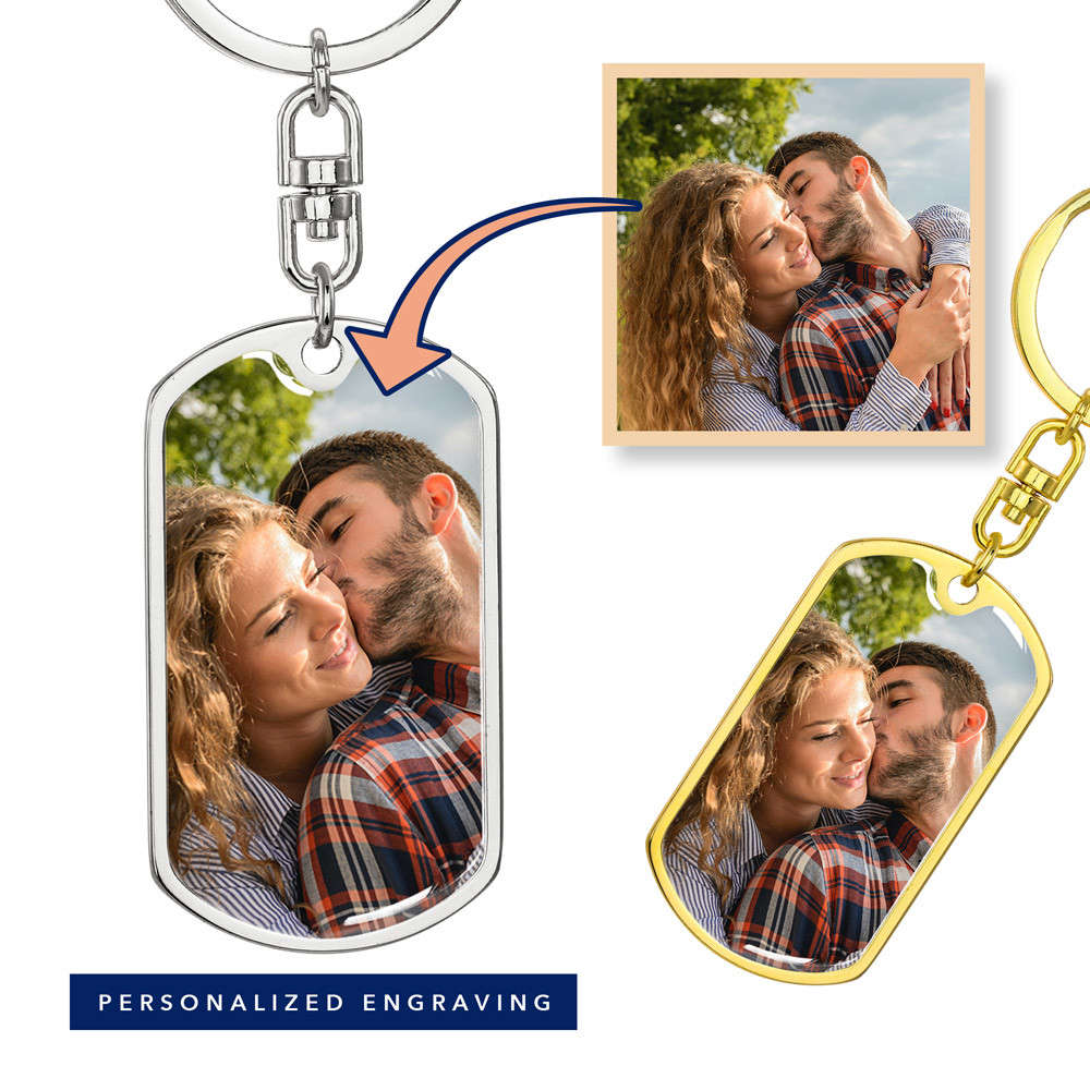 Dog Tag Keychain - You are my son-Always remember