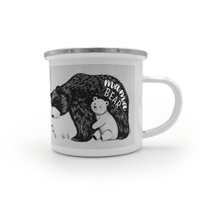 Enamel Camping Mug - Mama bear