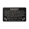 Engraved Metal Wallet Card - Daddy Very Soon