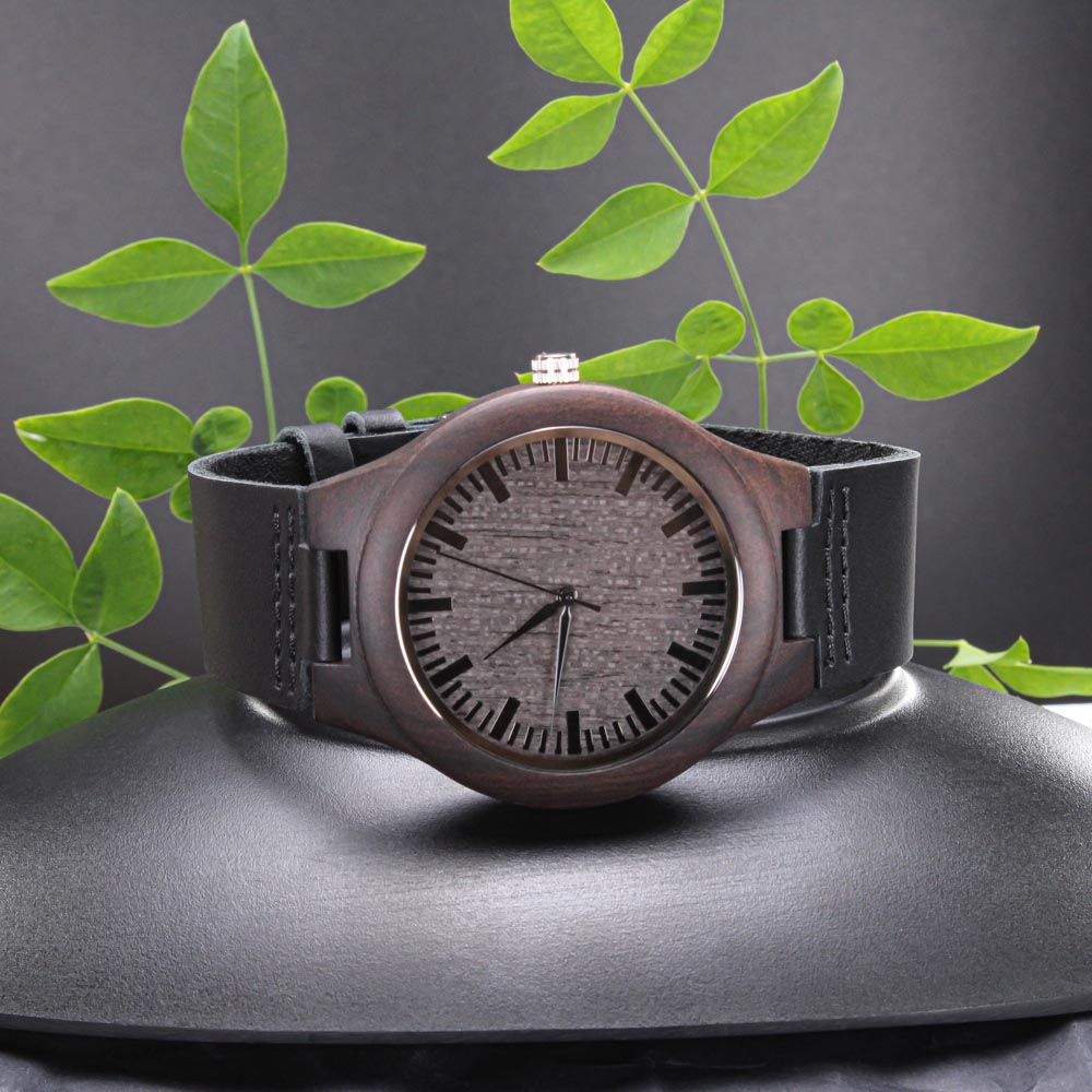 Engraved Wooden Watch - Best Bucking Dad