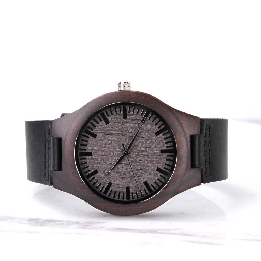 Engraved Wooden Watch - Best Bucking Dad