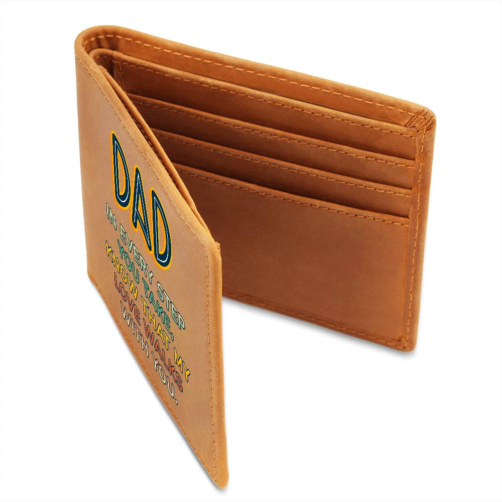 Graphic Leather Wallet - Dad