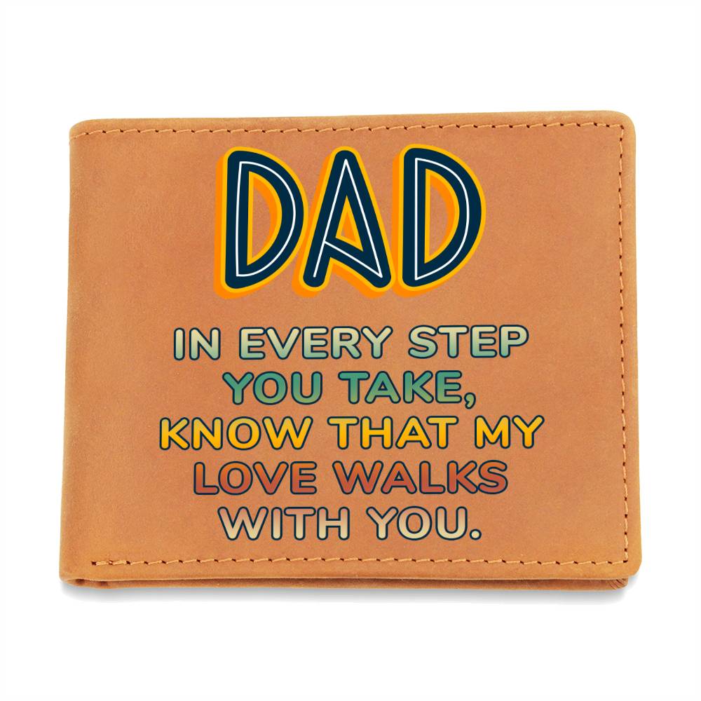 Graphic Leather Wallet - Dad