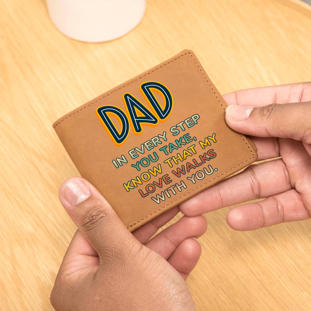 Graphic Leather Wallet - Dad