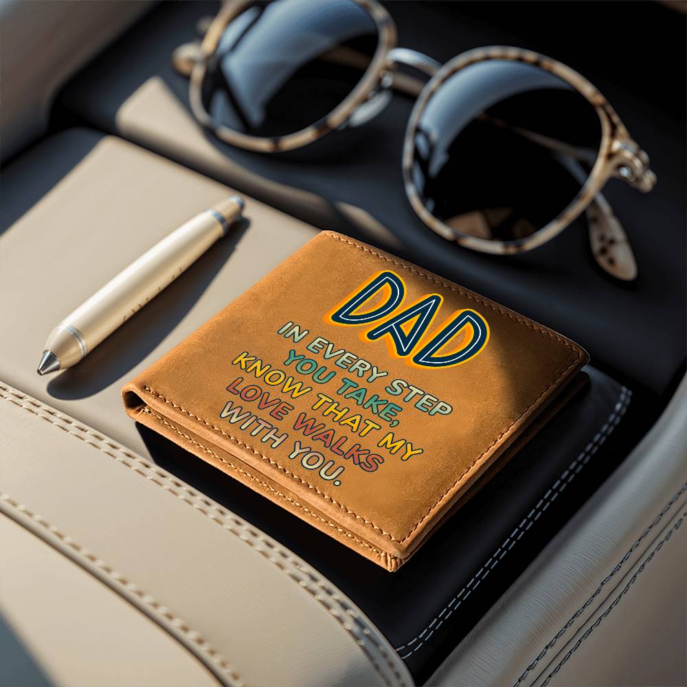 Graphic Leather Wallet - Dad