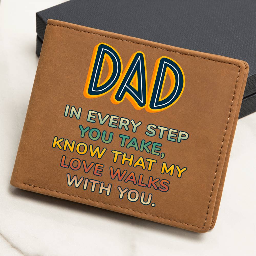 Graphic Leather Wallet - Dad