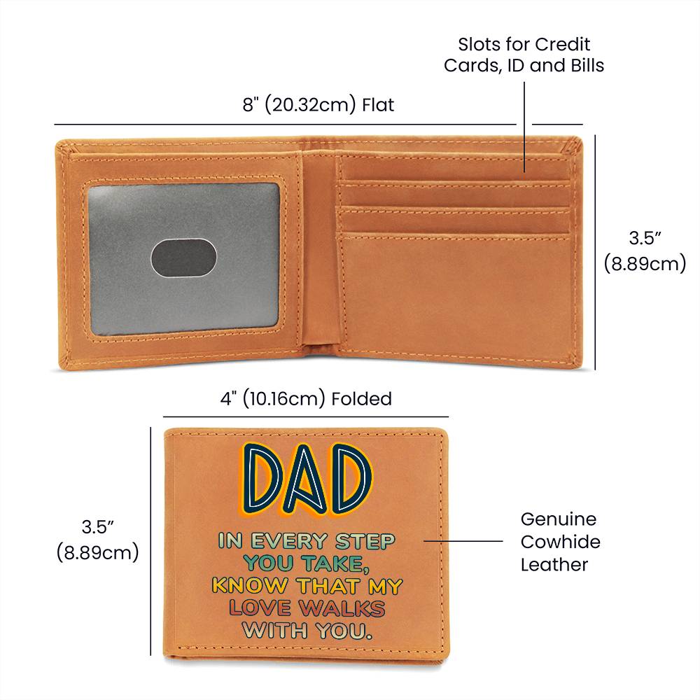 Graphic Leather Wallet - Dad