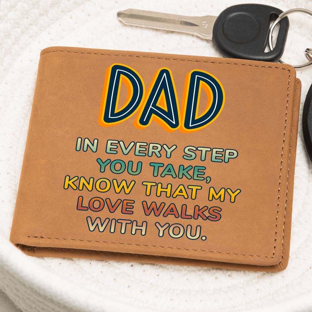 Graphic Leather Wallet - Dad