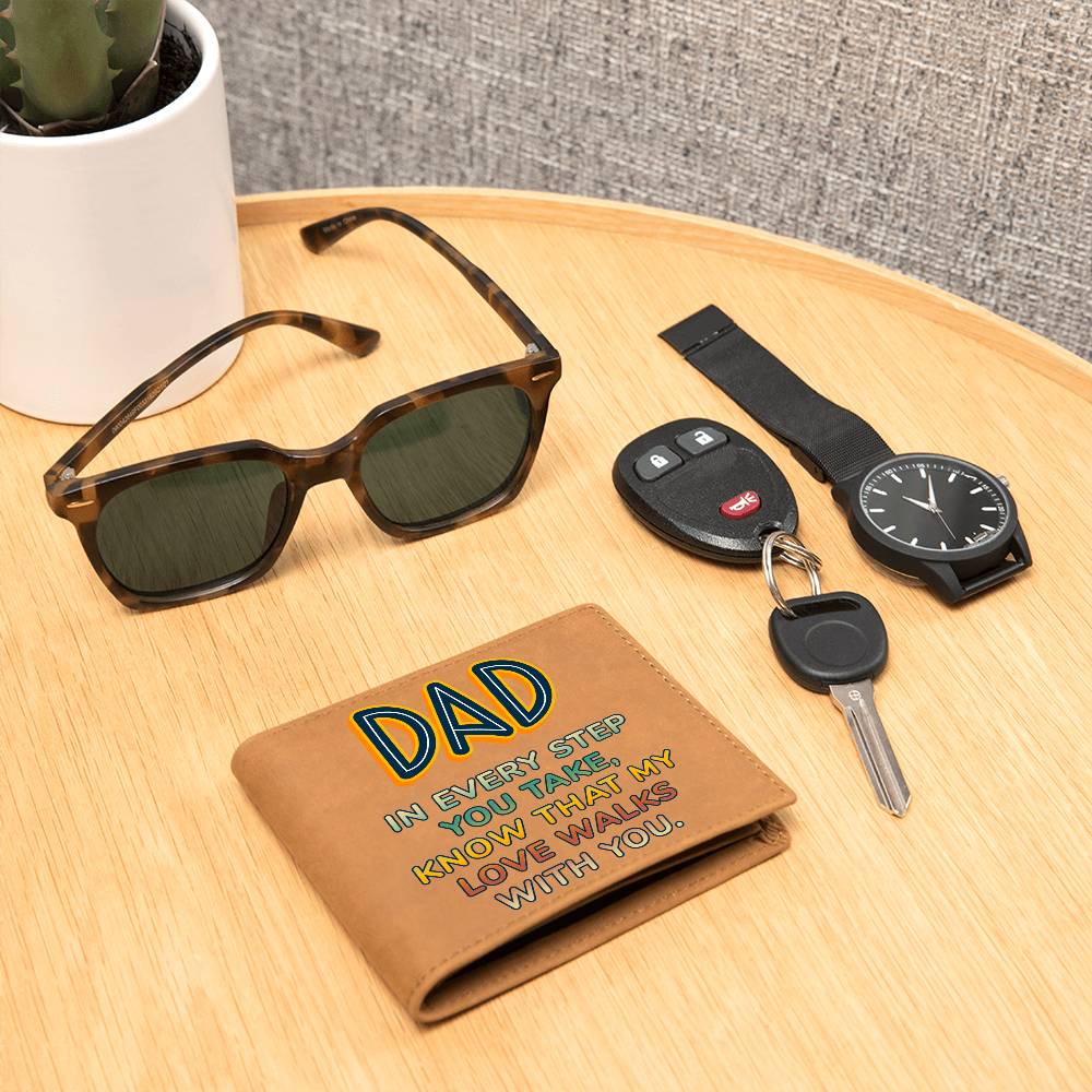 Graphic Leather Wallet - Dad