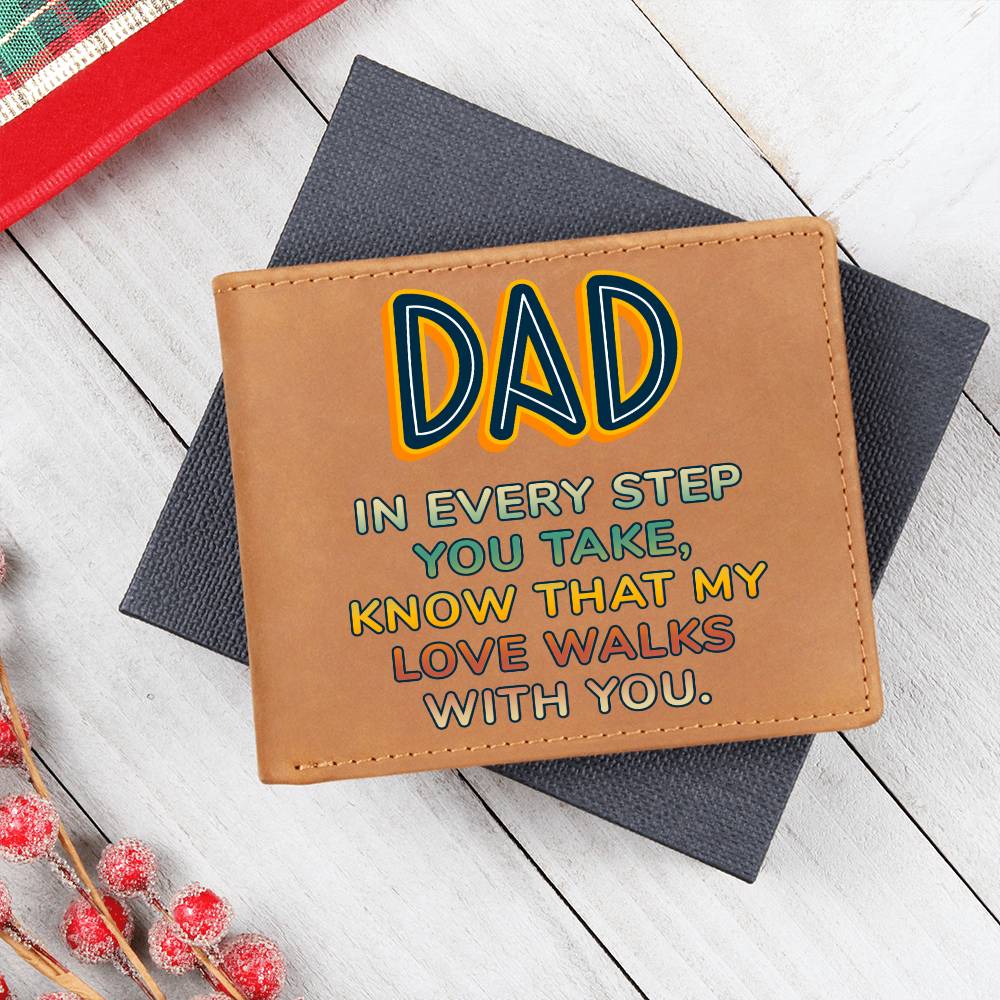 Graphic Leather Wallet - Dad