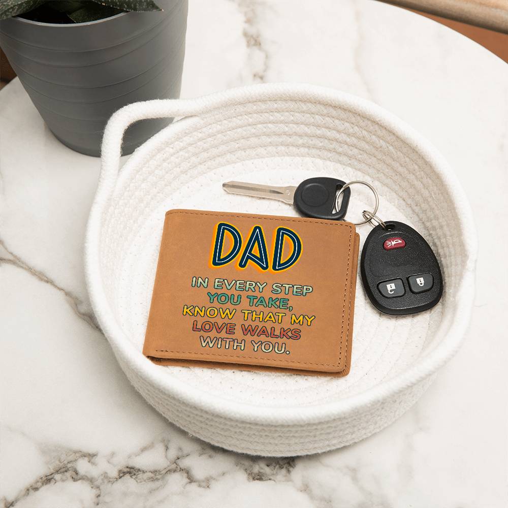 Graphic Leather Wallet - Dad