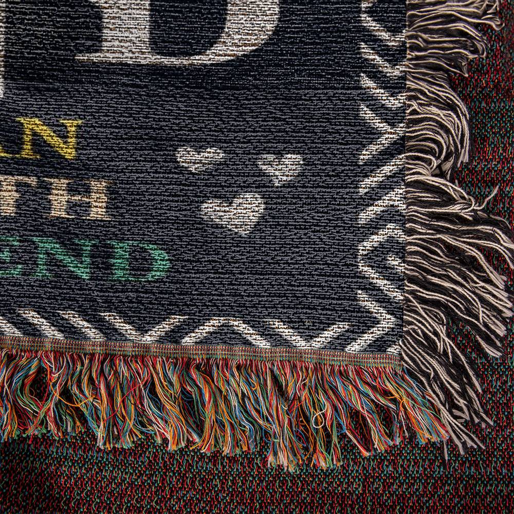 Heirloom Woven Blanket-BEST DAD EVER