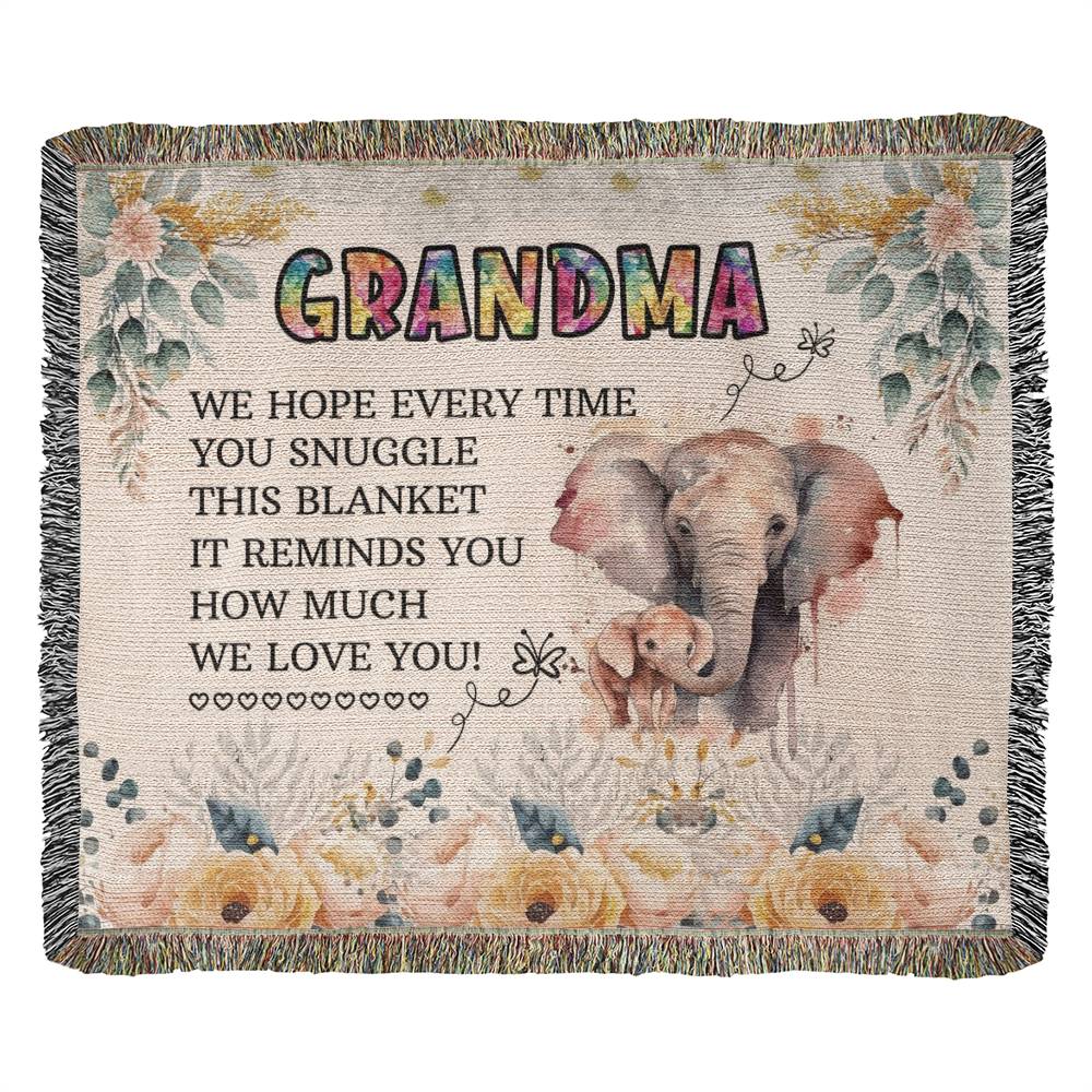 Heirloom Woven Blanket-Grandma-WE HOPE EVERY