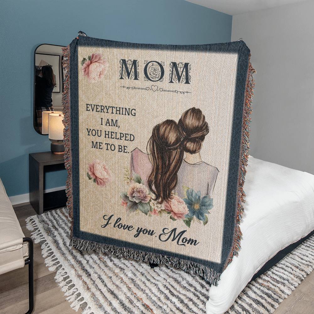 Heirloom Woven Blanket Mom