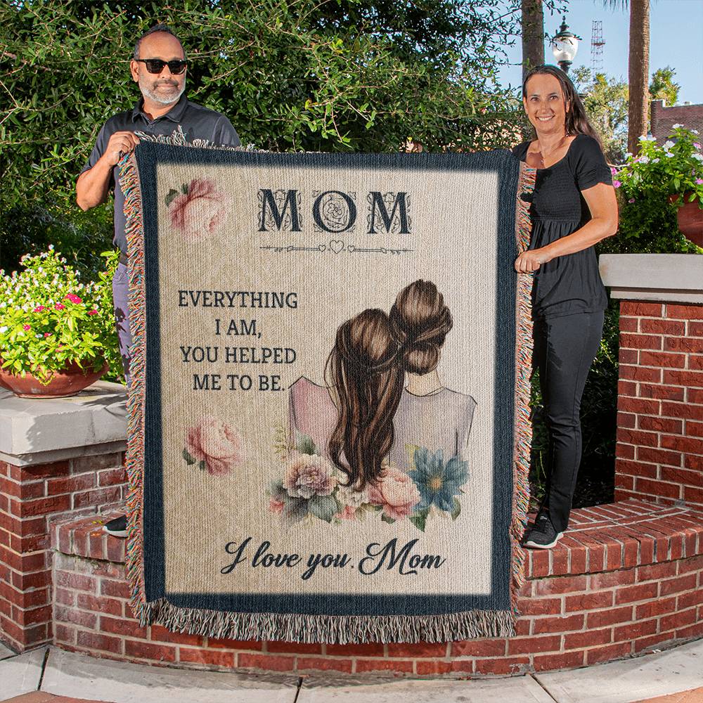 Heirloom Woven Blanket Mom