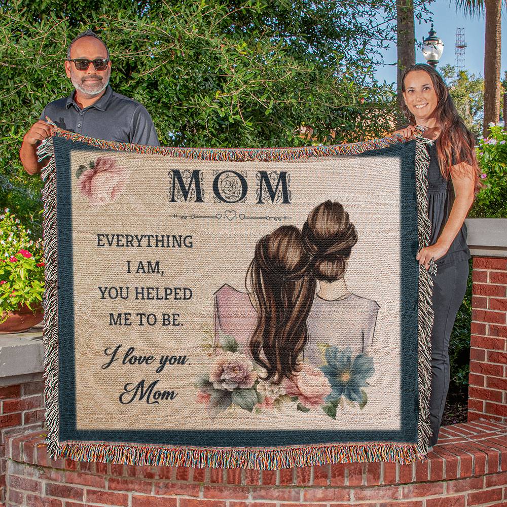 Heirloom Woven Blanket - Mom Thank you