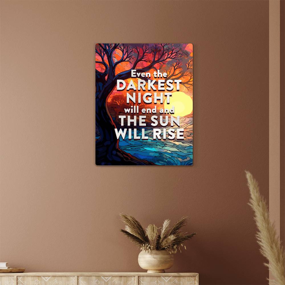 High Gloss Metal Art Print(4.5) - Even Darkest Night