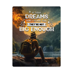 High Gloss Metal Art Print (4:5) - If Your Dreams