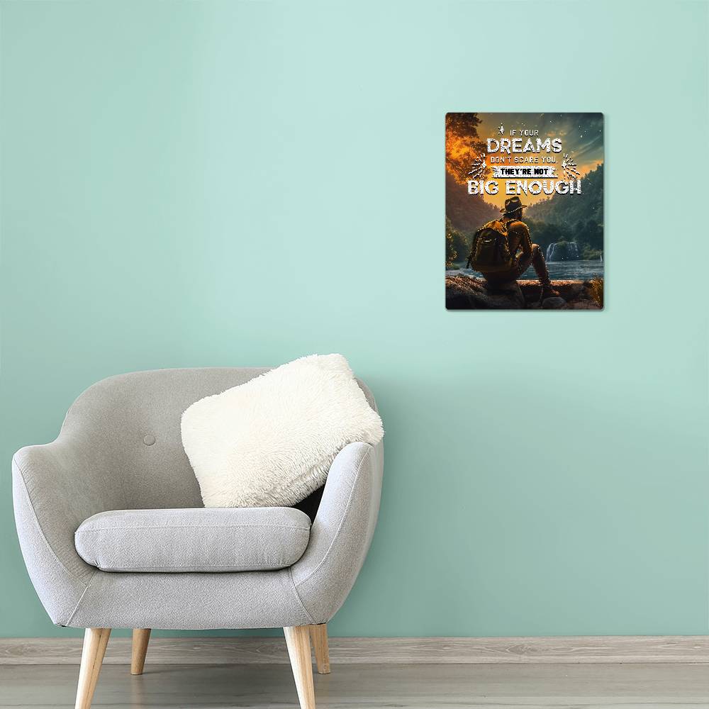 High Gloss Metal Art Print (4:5) - If Your Dreams